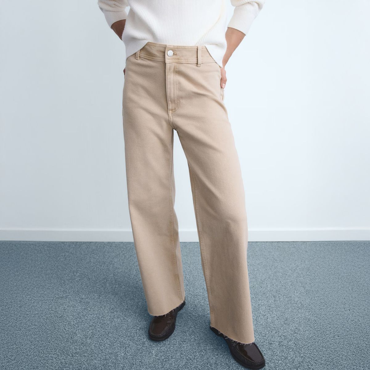 MANGO - Jeans Culotte Tiro Alto Mujer Mango