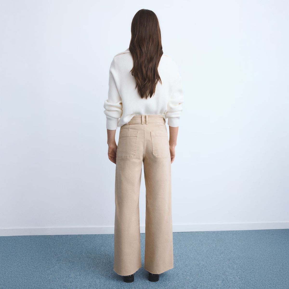 MANGO - Jeans Culotte Tiro Alto Mujer Mango