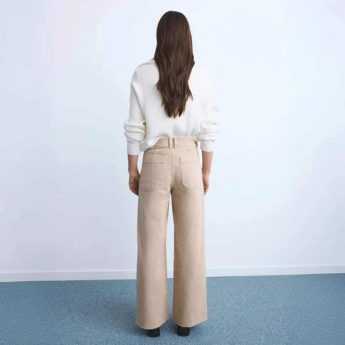 MANGO - Jeans Culotte Tiro Alto Mujer Mango