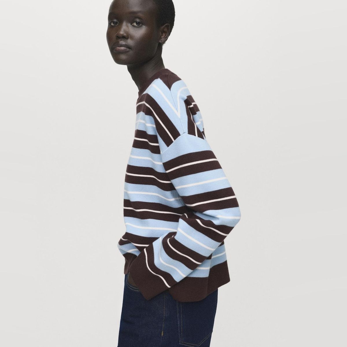 MANGO - Sweater Rayas Oversize Mujer Mango