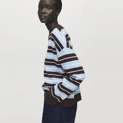 MANGO - Sweater Rayas Oversize Mujer