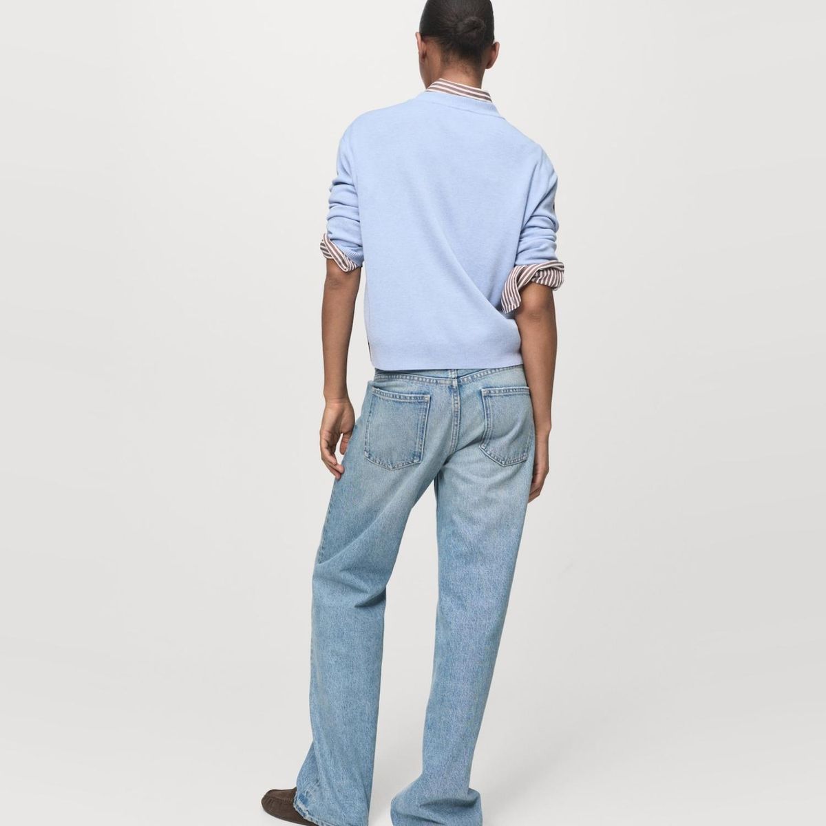 MANGO - Sweater Diseño Combinado Mujer Mango