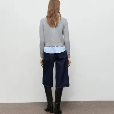 Imagen 2 del producto Chaleco Punto Combinado Mujer