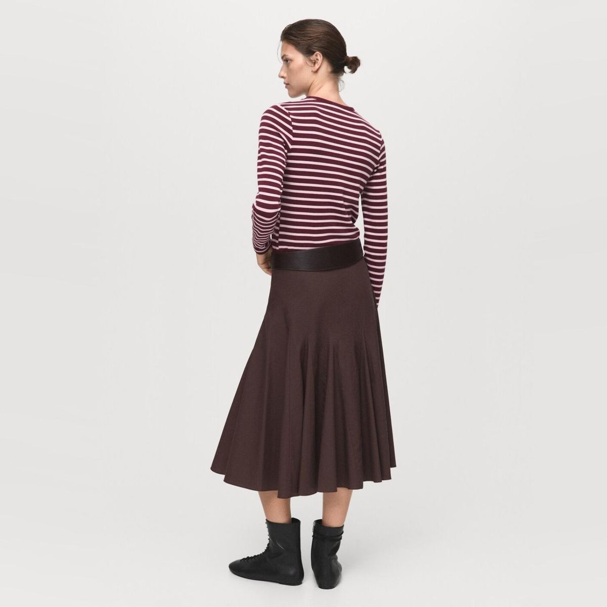 MANGO - Polera Rayas Manga Larga Mujer Mango