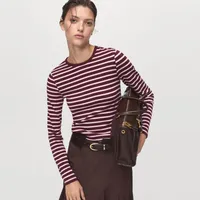 Polera Rayas Manga Larga Mujer