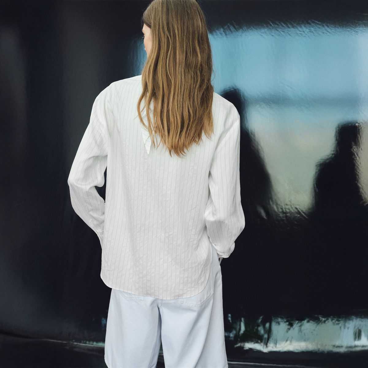 MANGO - Blusa Rayas Pañuelo Mujer Mango