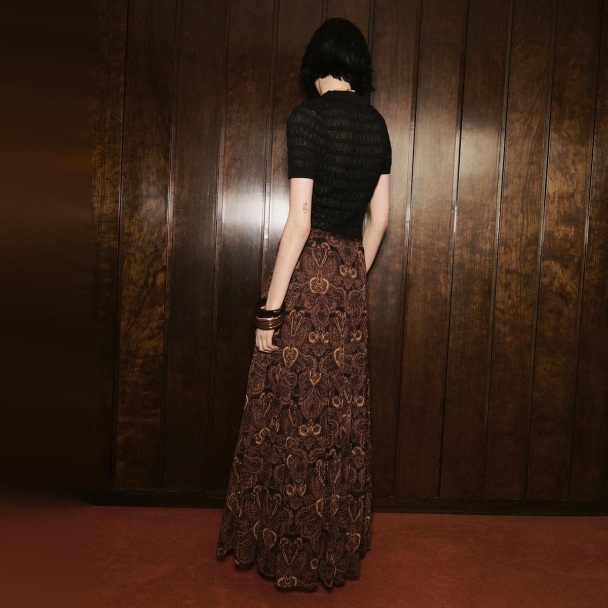 MANGO - Sweater Textura Cuello Polo Mujer Mango