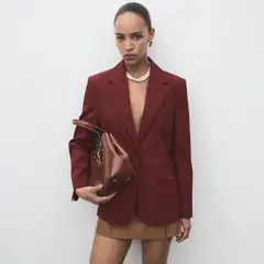 MANGO - Blazer Traje Recta Mujer