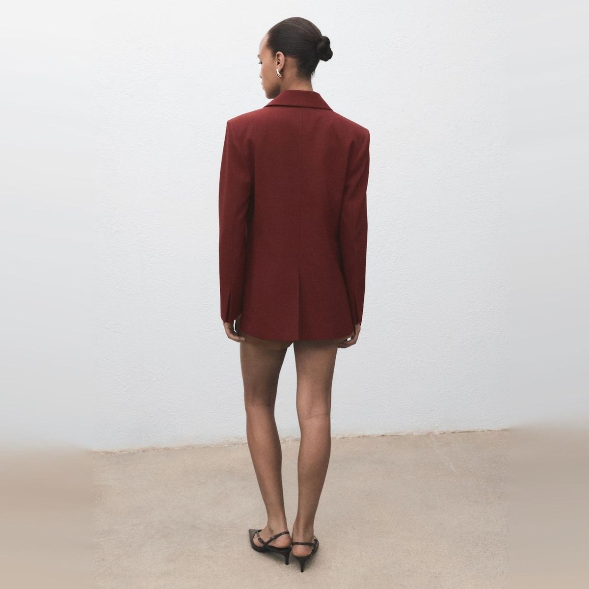 MANGO - Blazer Traje Recta Mujer Mango