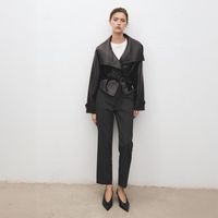 Pantalón Entallado Crop Raya Diplomática Mujer