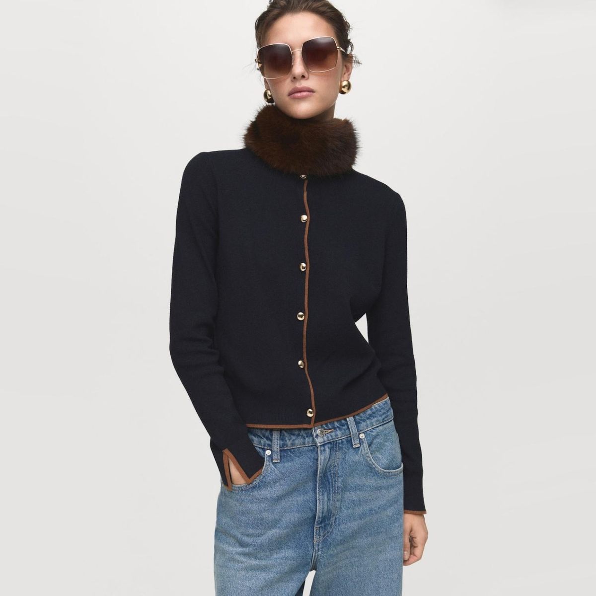 MANGO - Chaleco Abertura Puño Mujer Mango