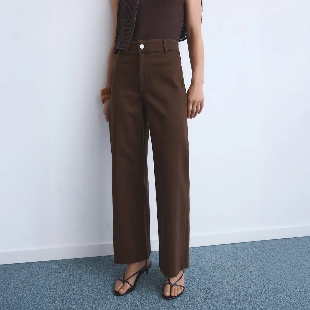 MANGO - Jeans Culotte Tiro Alto Mujer Mango