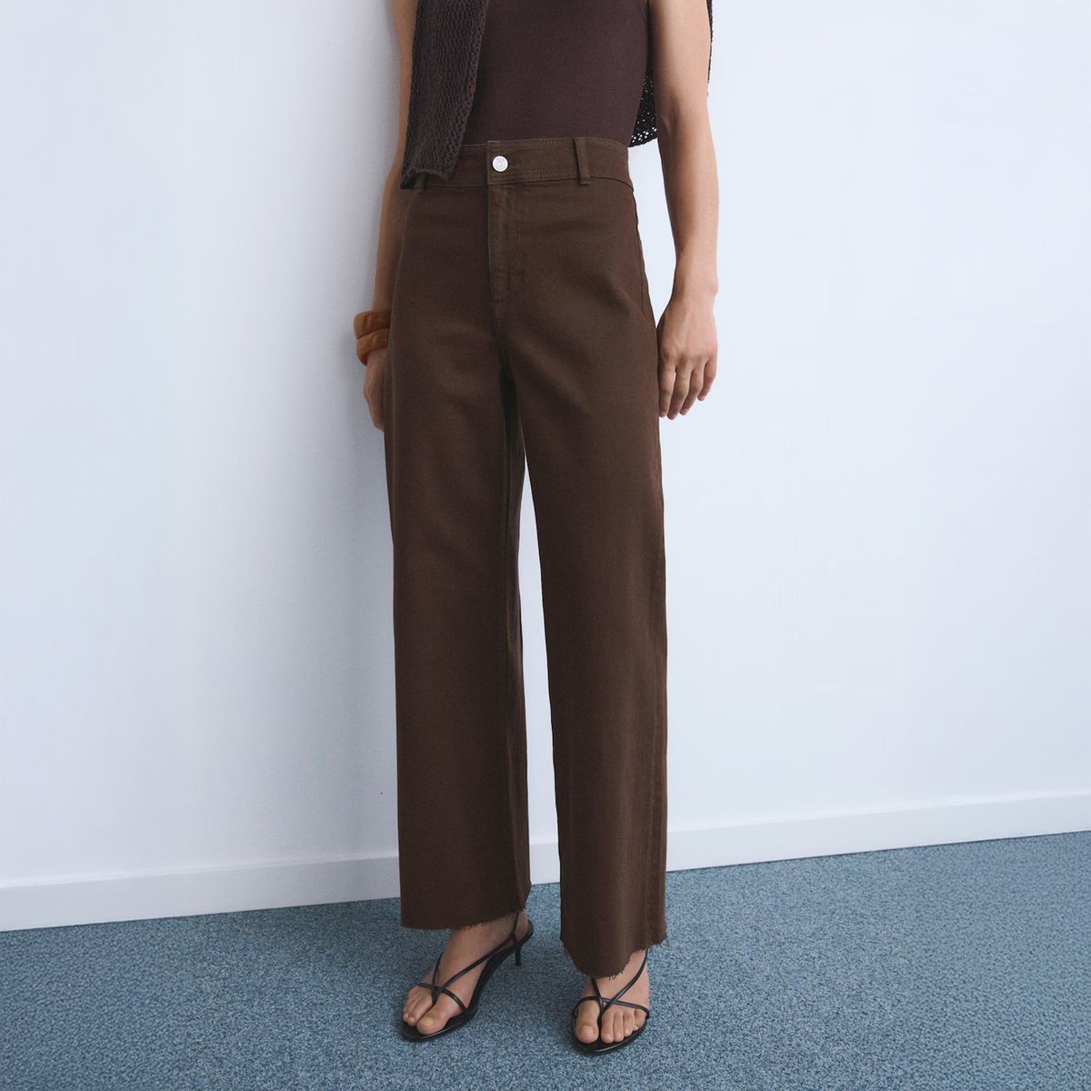 MANGO - Jeans Culotte Tiro Alto Mujer Mango