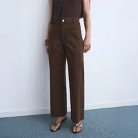 Jeans Culotte Tiro Alto Mujer