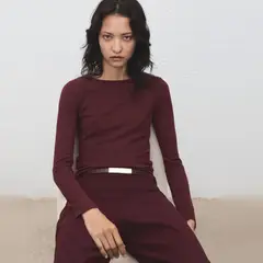 MANGO - Sweater Punto Fino Manga Larga Mujer