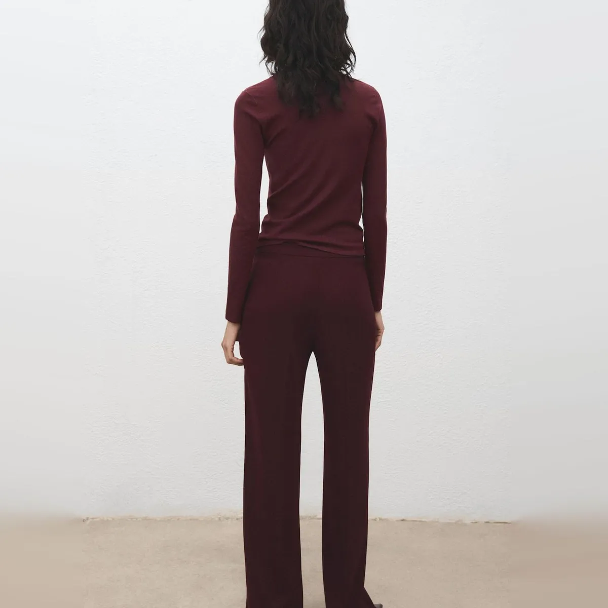 MANGO - Sweater Punto Fino Manga Larga Mujer Mango