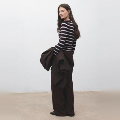 Imagen 2 del producto Sweater Punto Fino Rayas Mujer