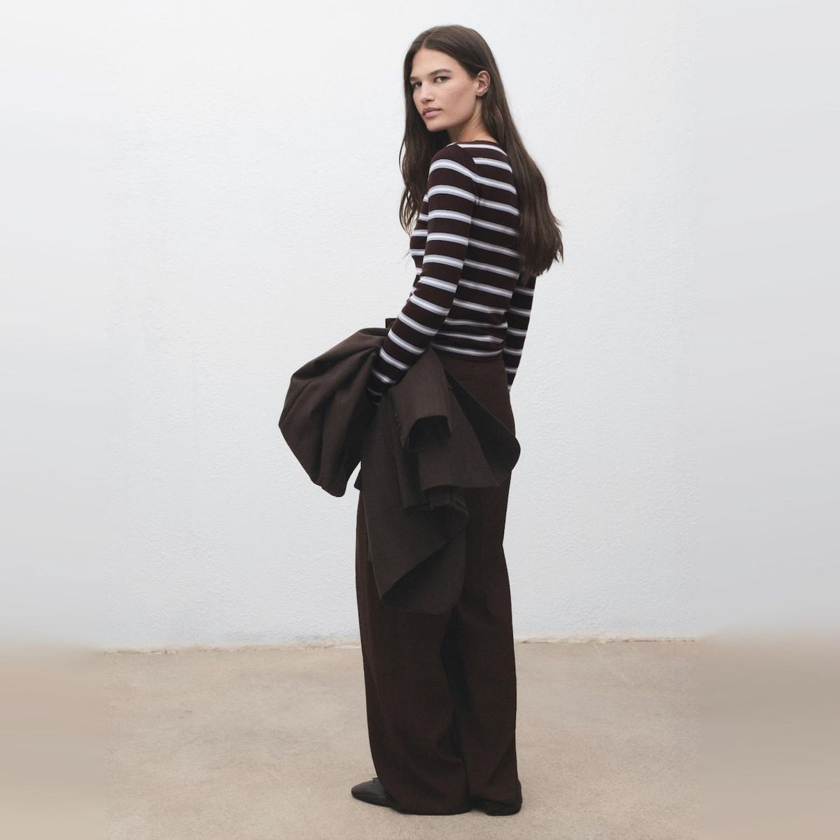 MANGO - Sweater Punto Fino Rayas Mujer Mango