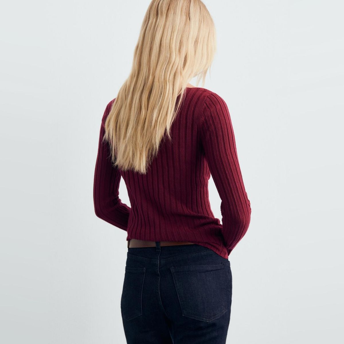 MANGO - Sweater Canalé Cuello Barco Mujer Mango