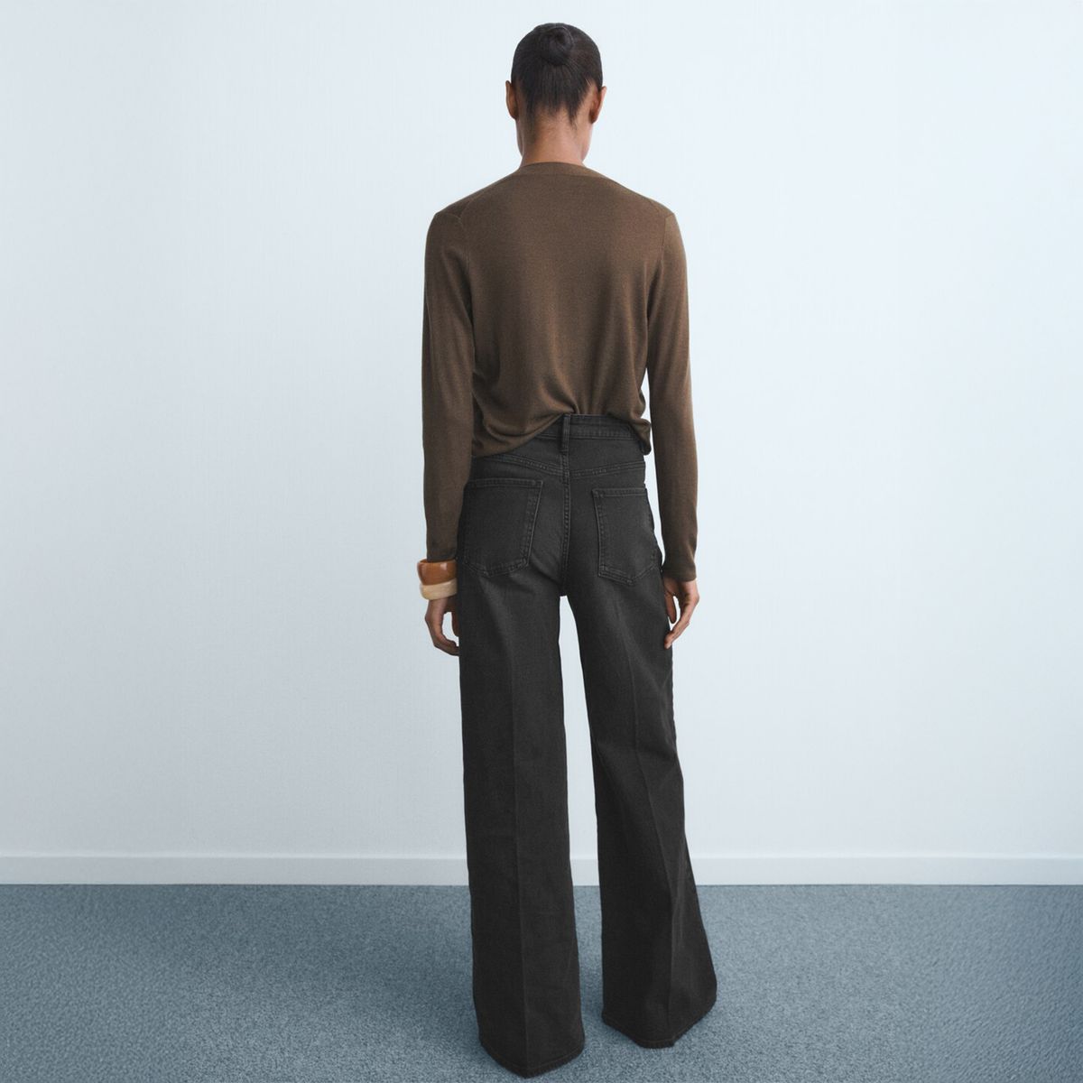 MANGO - Jeans Wide Leg Tiro Alto Mujer Mango