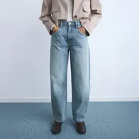 Jeans Balloon Tiro Alto Mujer