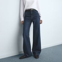 Jeans Wide Leg Tiro Alto Mujer