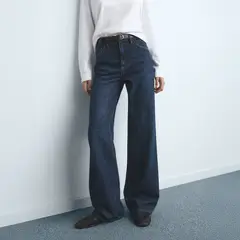 MANGO - Jeans Wide Leg Tiro Alto Mujer