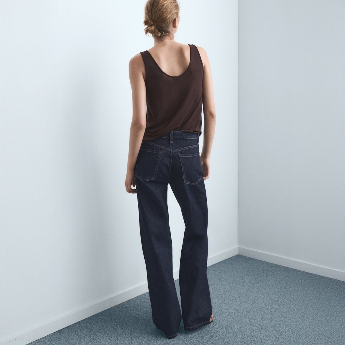 MANGO - Jeans Wide Leg Tiro Alto Mujer Mango