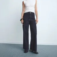 Jeans Culotte Tiro Alto Mujer