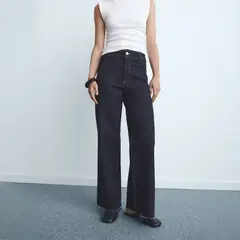 MANGO - Jeans Culotte Tiro Alto Mujer