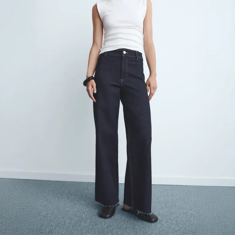 Jeans Catherin Culotte Tiro Alto Mujer