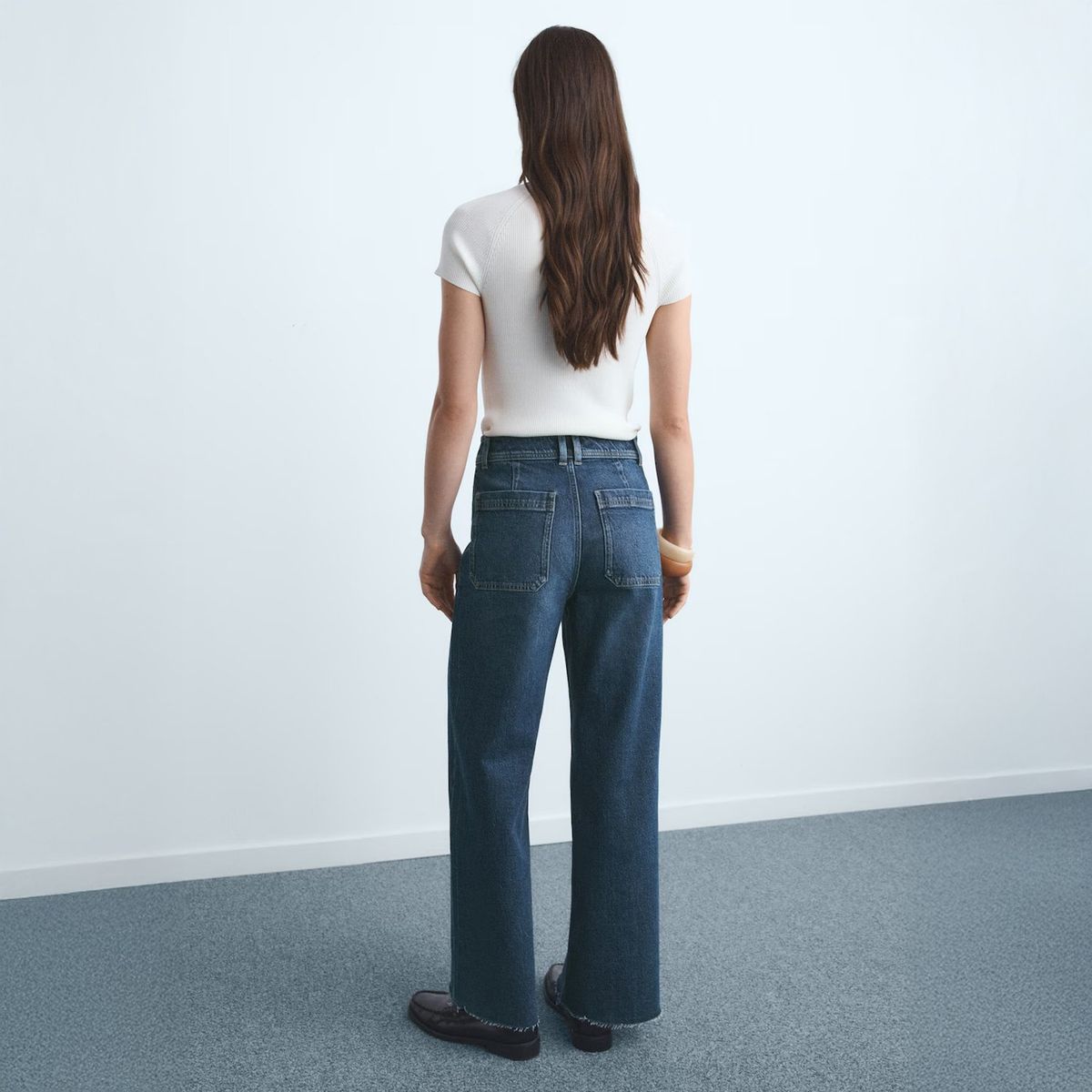 MANGO - Jeans Culotte Tiro Alto Mujer Mango