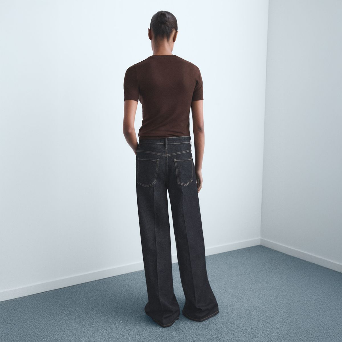 MANGO - Jeans Wide Leg Tiro Alto Mujer Mango