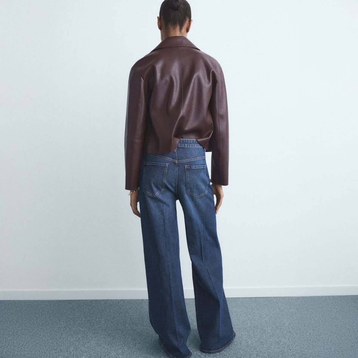 MANGO - Jeans Elise Wide Leg Tiro Alto Mujer Mango