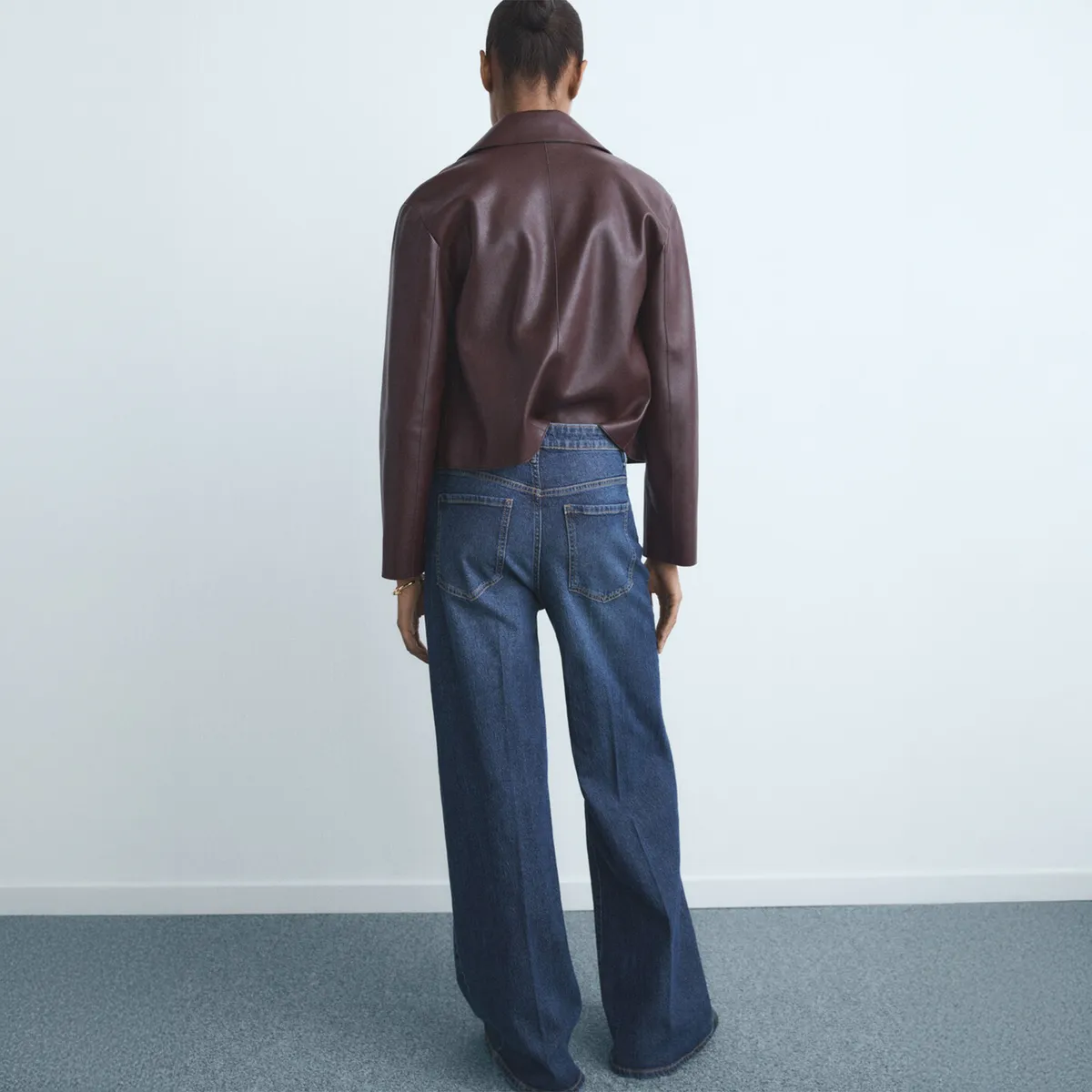 MANGO - Jeans Wide Leg Tiro Alto Mujer Mango