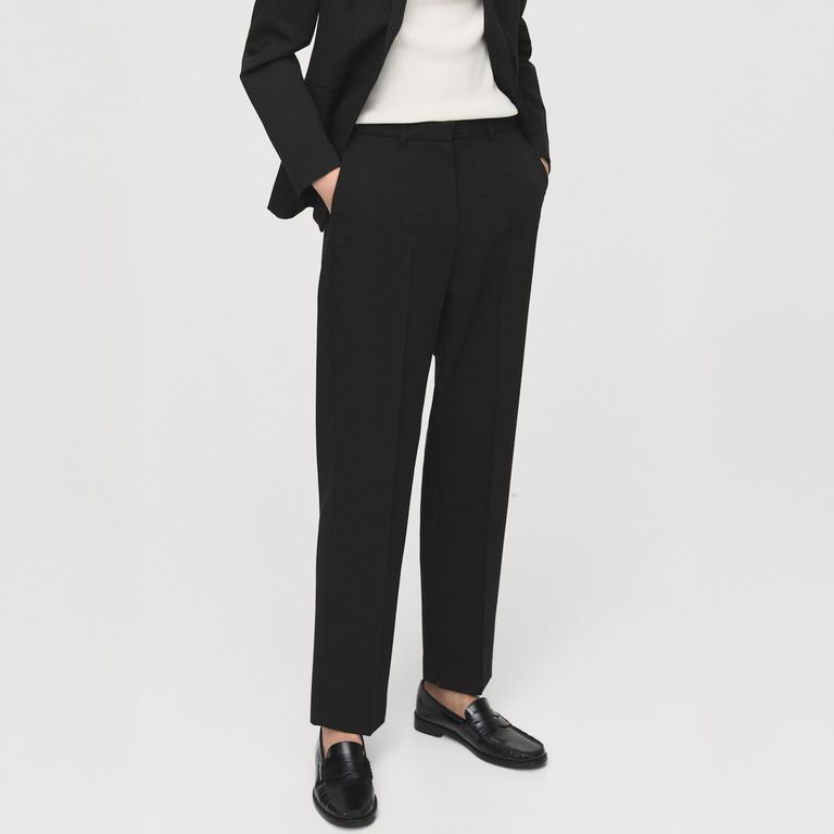 MANGO Pantalón Recto Traje Mujer