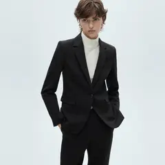 MANGO - Blazer Traje Entallada Mujer