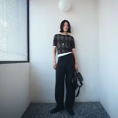 MANGO - Sweater Rombos Manga Corta Mujer