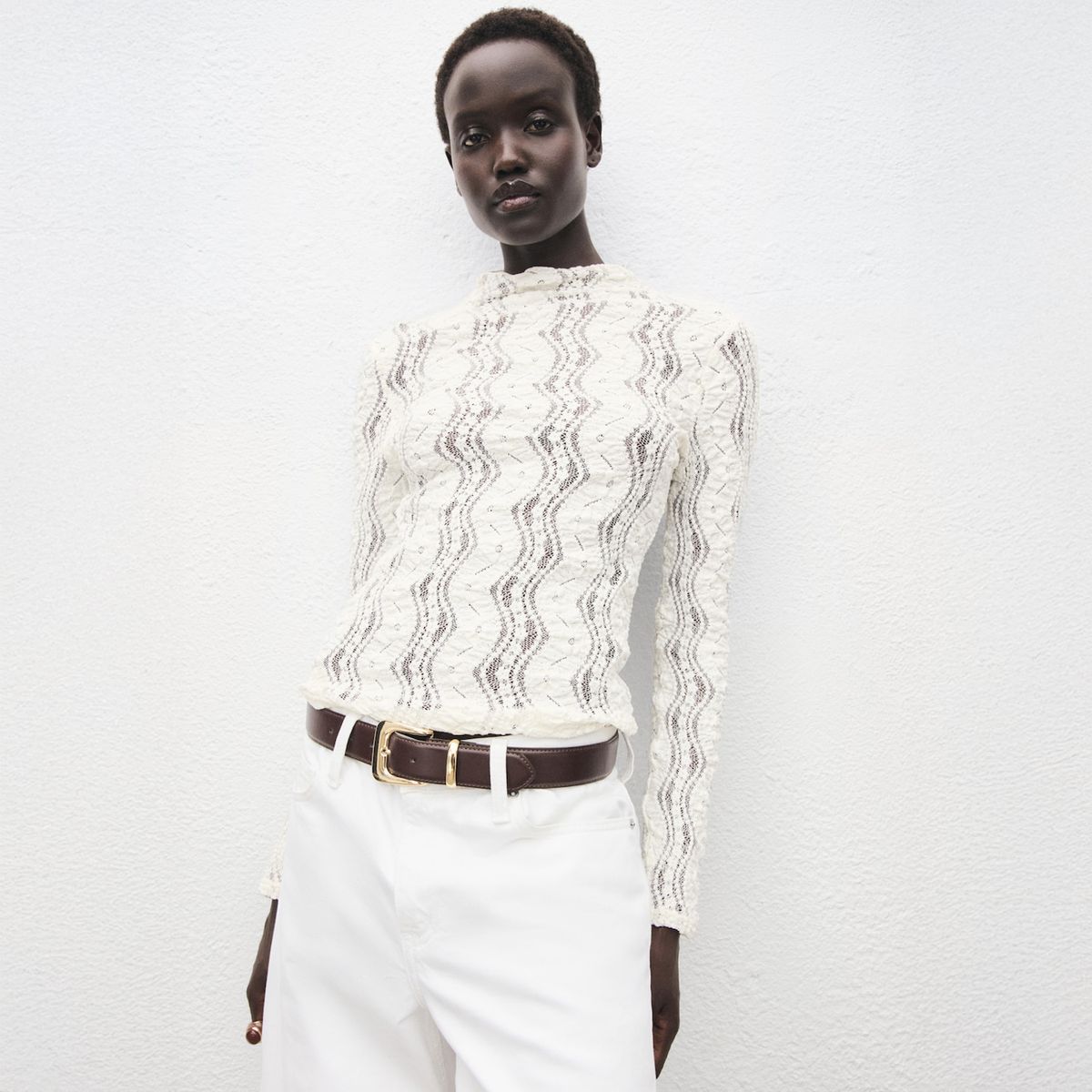 MANGO - Sweater Calado Mujer Mango