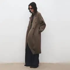 MANGO - Abrigo Lana Handmade Oversize Mujer