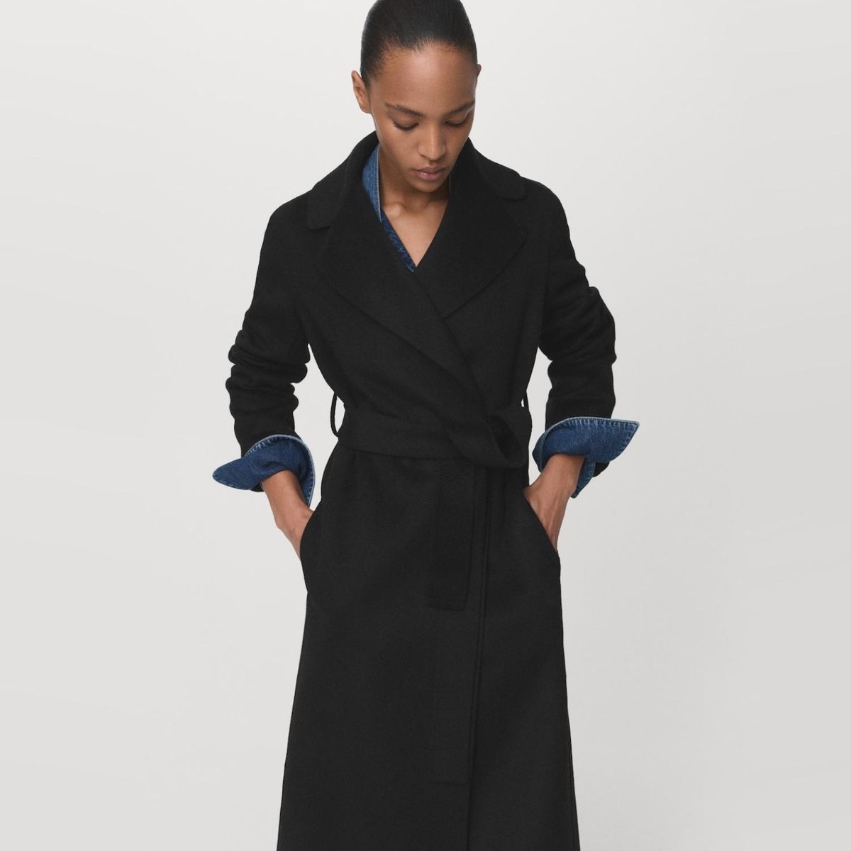 MANGO - Abrigo Lana Mujer Mango