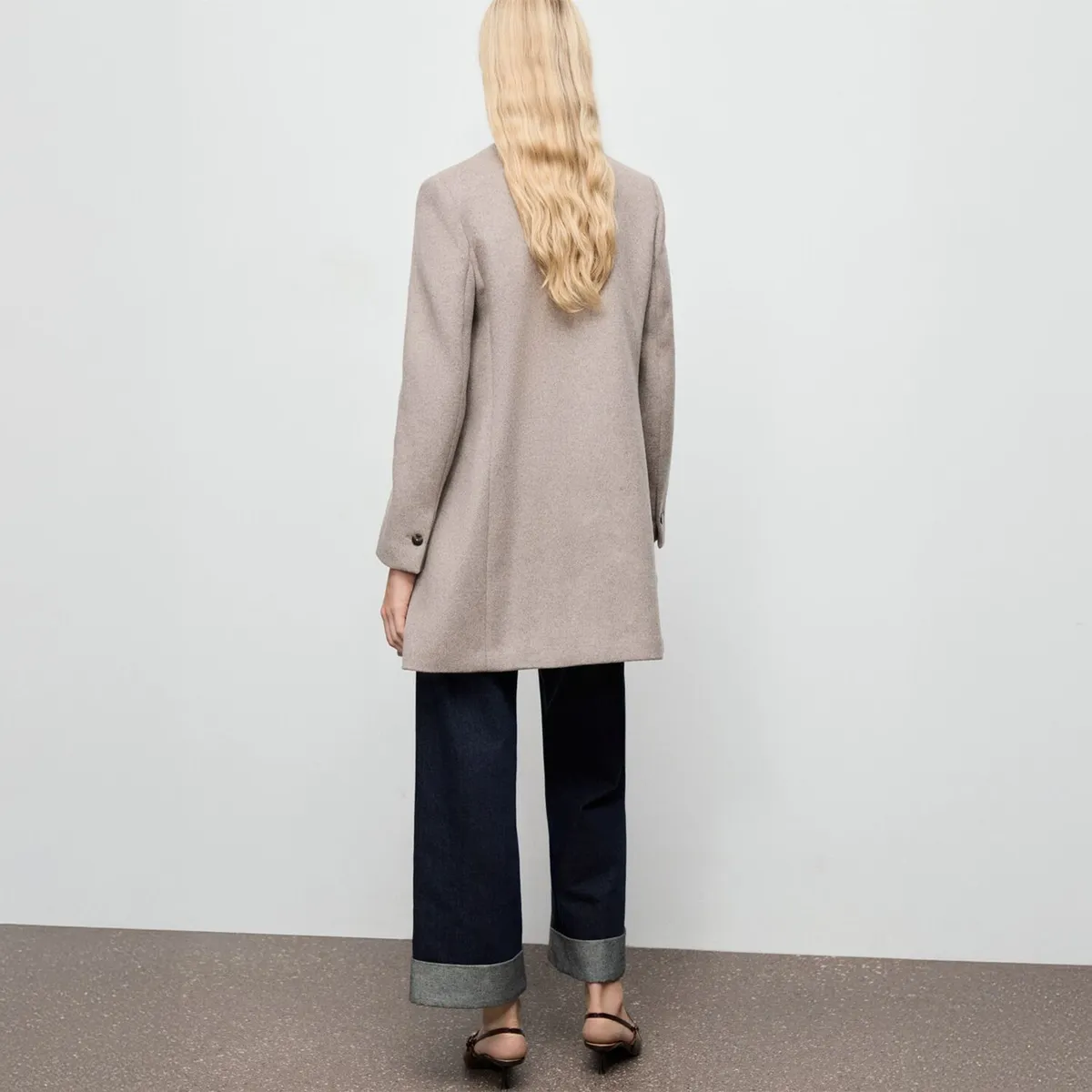 MANGO - Abrigo Lana Mujer Mango