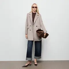 MANGO - Abrigo Lana Mujer