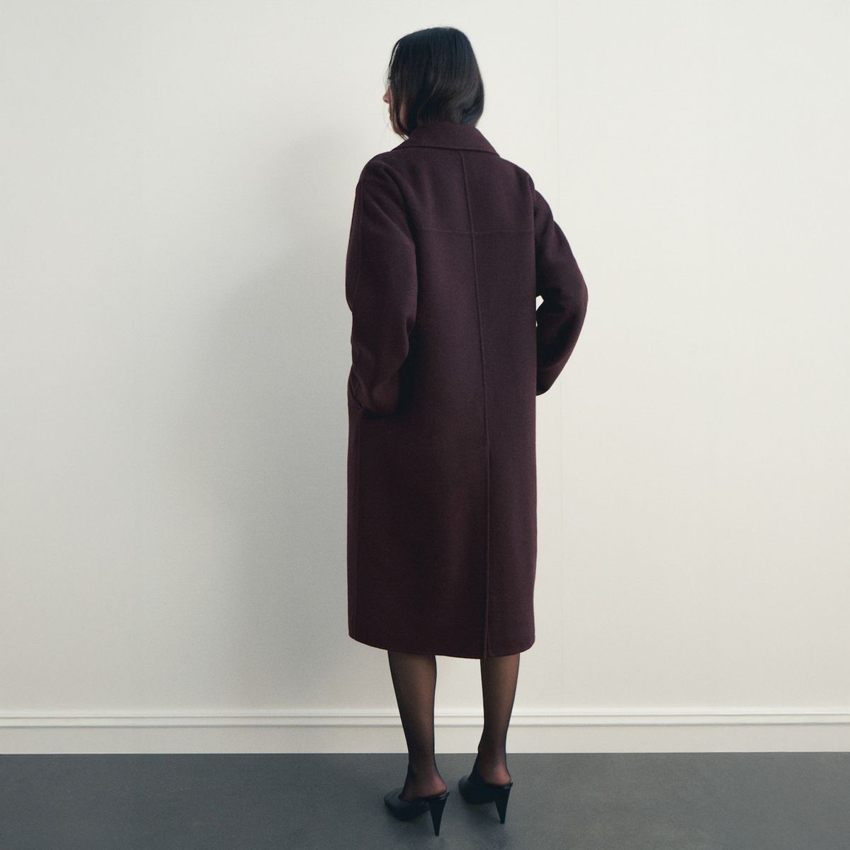 MANGO - Abrigo Lana Mujer Mango