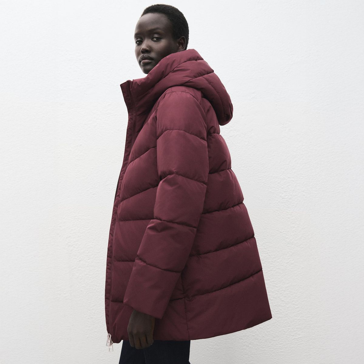 MANGO - Parka Acolchado Capucha Mujer Mango