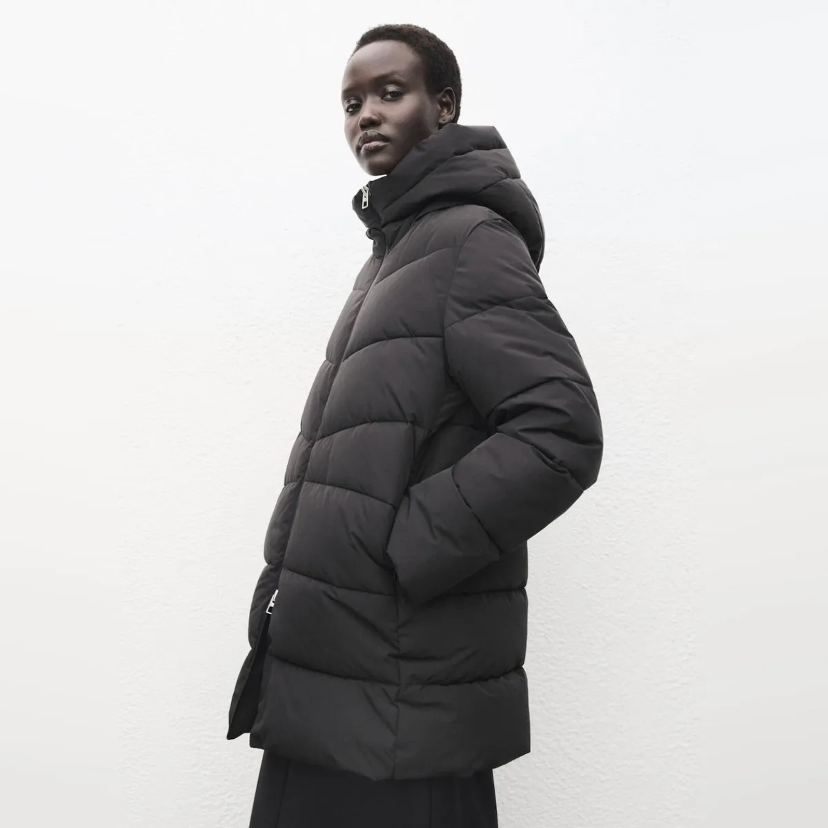 MANGO - Parka Acolchado Capucha Mujer Mango