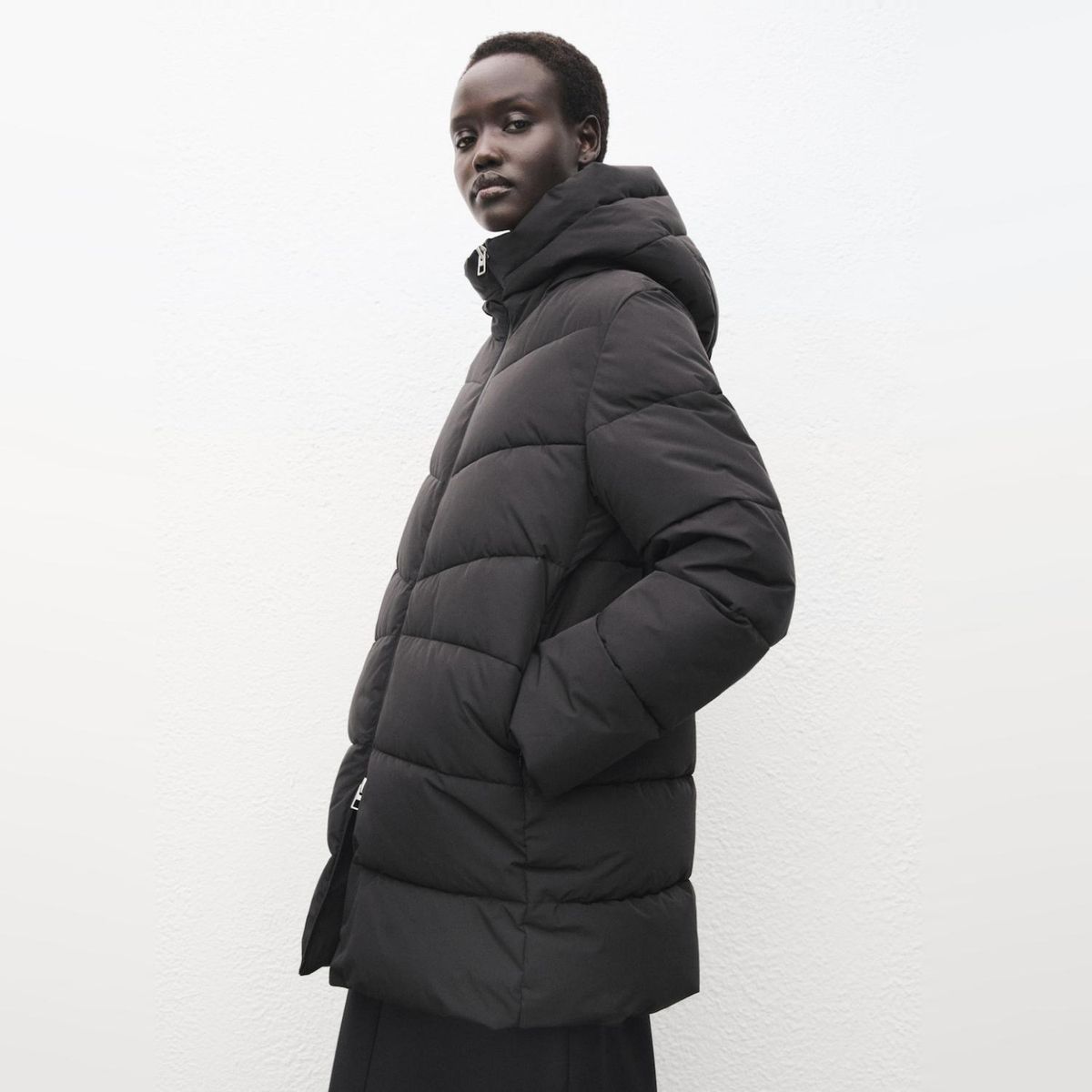 MANGO - Parka Acolchado Capucha Mujer Mango