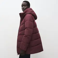 MANGO - Parka Acolchado Capucha Mujer