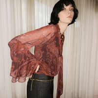 Blusa Estampado Paisley Mujer