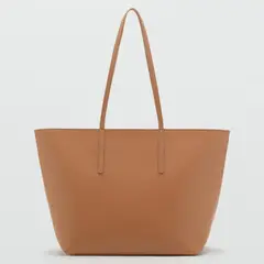 MANGO - Bolso Shopper Doble Asa Mujer
